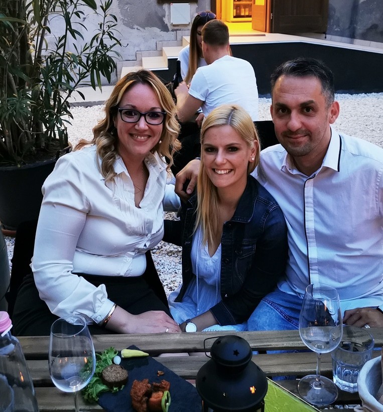 BorPortré csapatmeeting, Nyesőné Vass Gabriella, Kocsis-M.-Brigitta, Kádas István