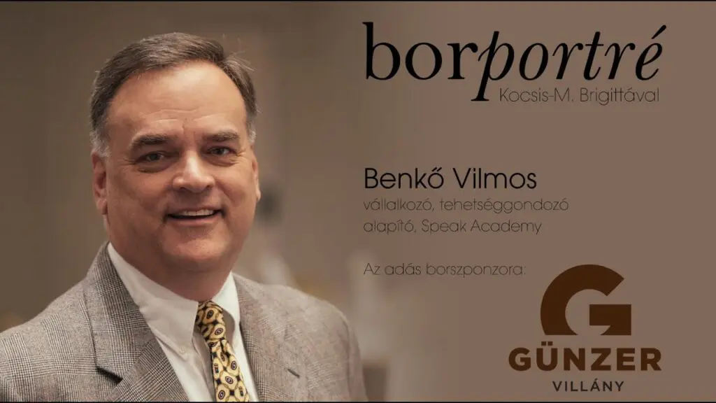 Benkő Vilmos, Speak Academy | BorPortré 2020-08-26