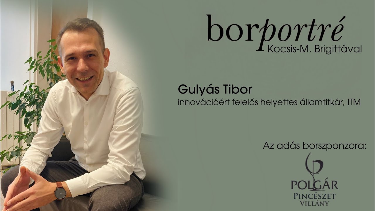 Gulyás Tibor, innovációért felelős helyettes államtitkár, ITM | BorPortré 2021-11-17